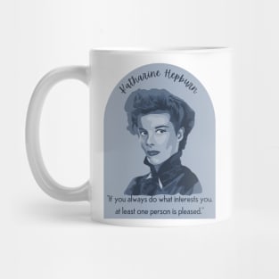 Katherine Hepburn Portrait and Quote Mug